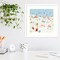 Summer Confetti IV by Emma Scarvey Wood Framed Wall Art Print